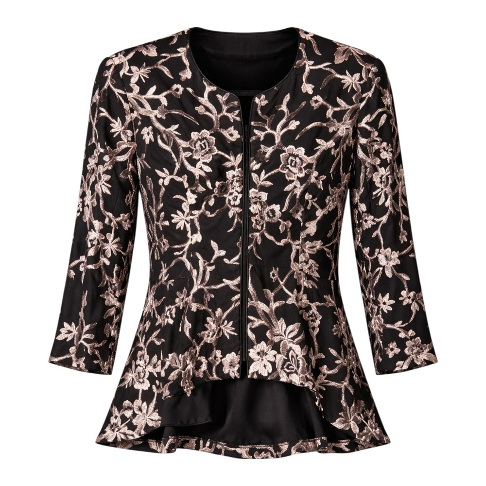 Alex Evenings Formal Embroidered Jacket Womens MP Elegant Classiccore Evening
